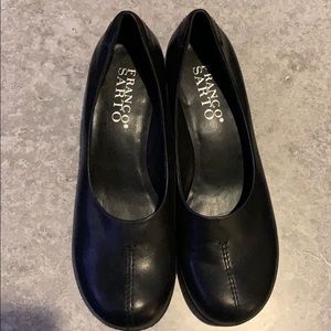 Black square shoes